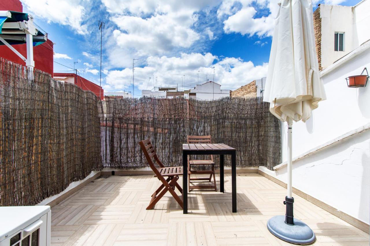 Estudio Para Parejas Con Terraza En La Playa Valencia Eksteriør bilde